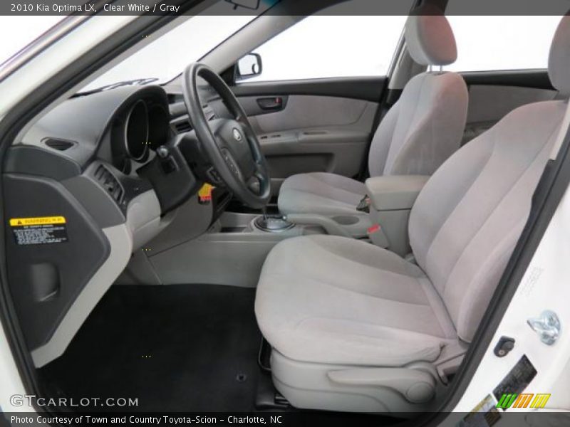 Clear White / Gray 2010 Kia Optima LX