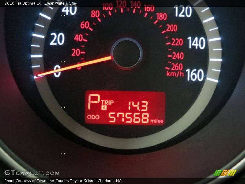 Clear White / Gray 2010 Kia Optima LX