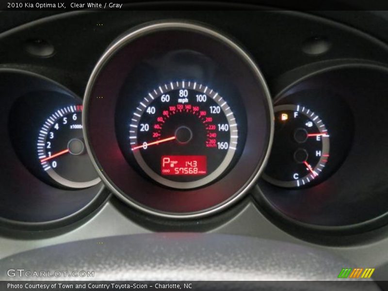 Clear White / Gray 2010 Kia Optima LX