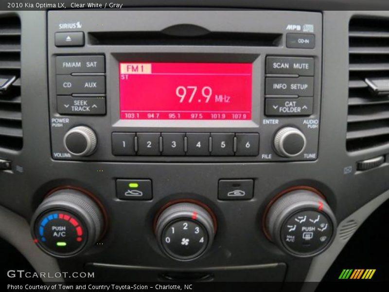 Clear White / Gray 2010 Kia Optima LX