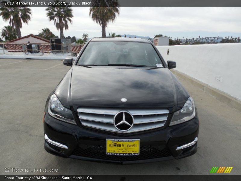Black / Black 2013 Mercedes-Benz C 250 Sport