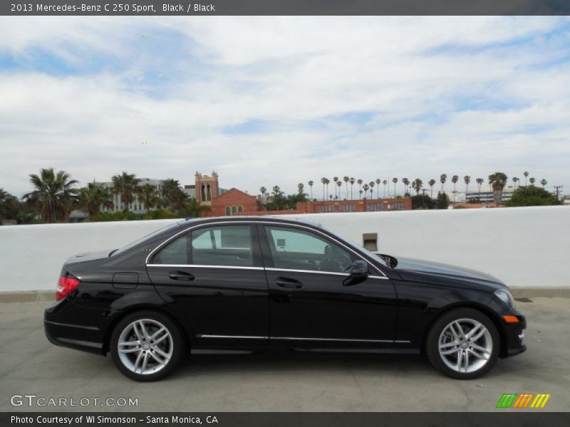 Black / Black 2013 Mercedes-Benz C 250 Sport