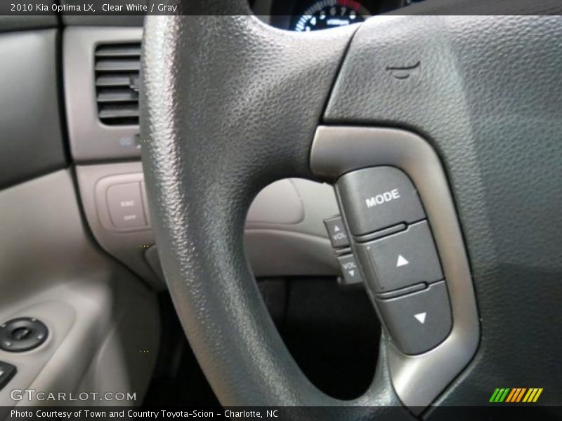 Clear White / Gray 2010 Kia Optima LX
