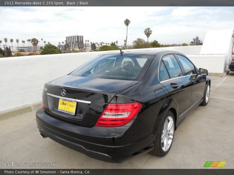 Black / Black 2013 Mercedes-Benz C 250 Sport