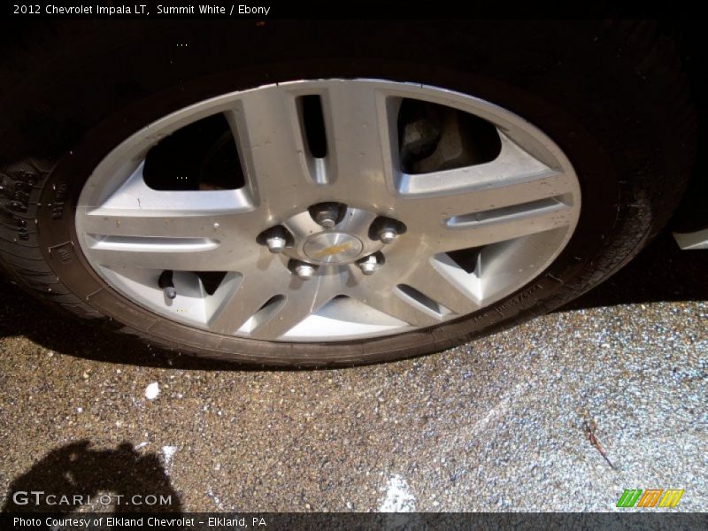 Summit White / Ebony 2012 Chevrolet Impala LT