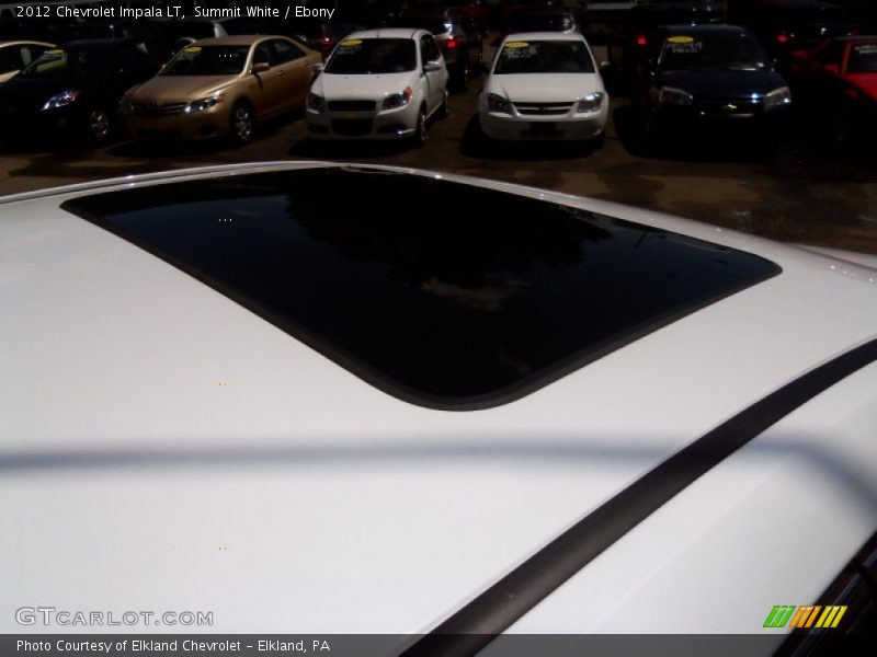Summit White / Ebony 2012 Chevrolet Impala LT