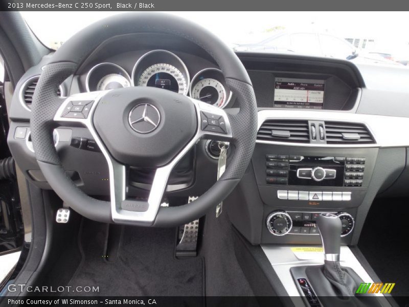 Black / Black 2013 Mercedes-Benz C 250 Sport