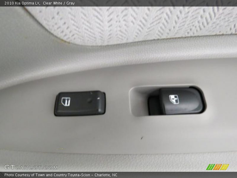 Clear White / Gray 2010 Kia Optima LX