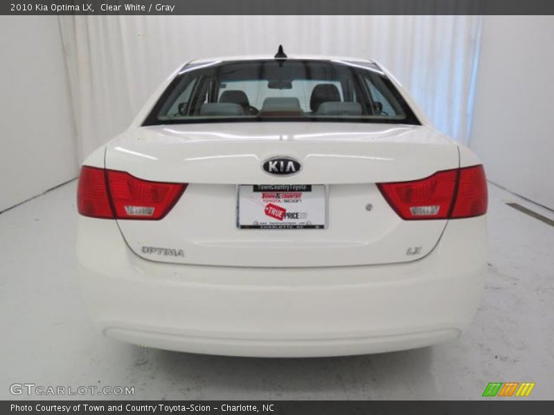 Clear White / Gray 2010 Kia Optima LX