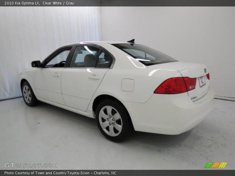 Clear White / Gray 2010 Kia Optima LX