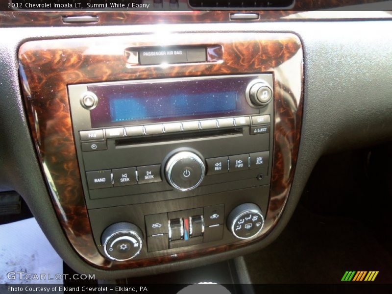 Summit White / Ebony 2012 Chevrolet Impala LT