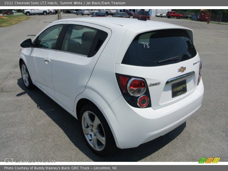 Summit White / Jet Black/Dark Titanium 2012 Chevrolet Sonic LTZ Hatch
