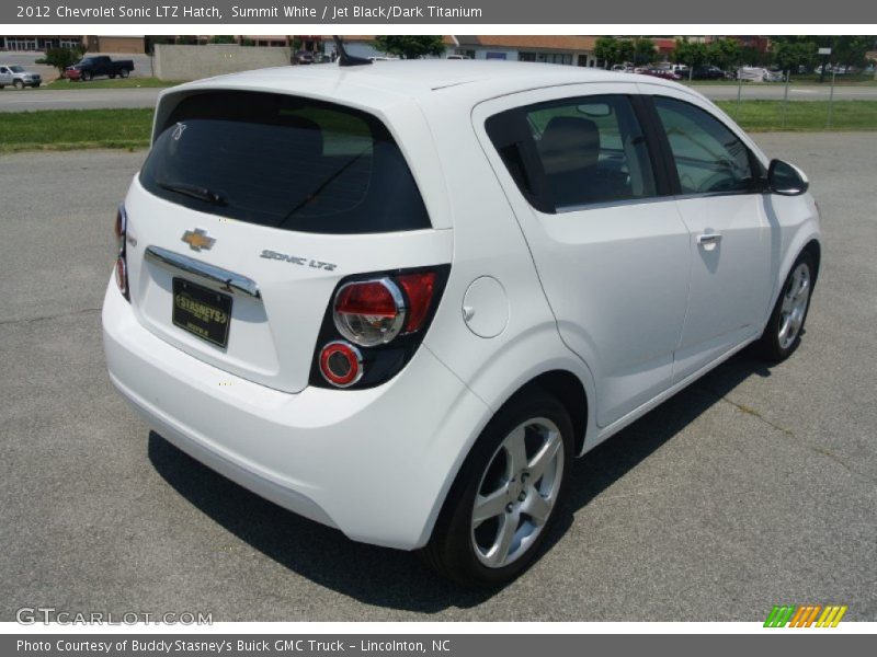 Summit White / Jet Black/Dark Titanium 2012 Chevrolet Sonic LTZ Hatch