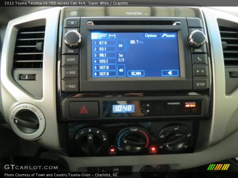Super White / Graphite 2013 Toyota Tacoma V6 TRD Access Cab 4x4