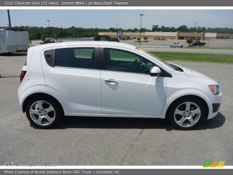 Summit White / Jet Black/Dark Titanium 2012 Chevrolet Sonic LTZ Hatch