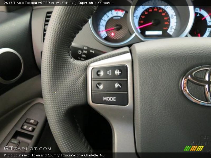 Super White / Graphite 2013 Toyota Tacoma V6 TRD Access Cab 4x4