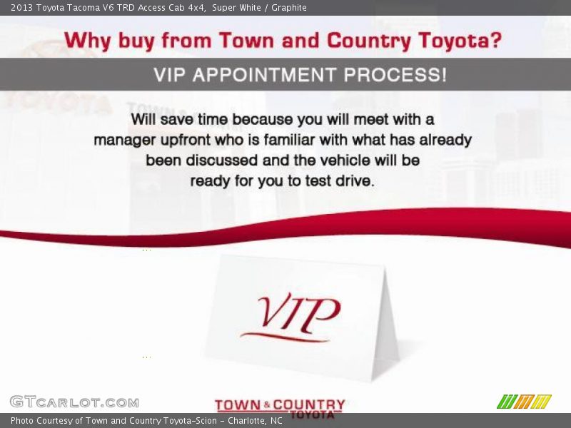 Super White / Graphite 2013 Toyota Tacoma V6 TRD Access Cab 4x4