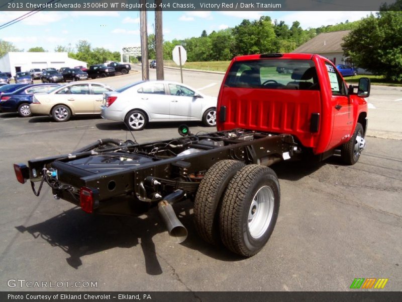 Victory Red / Dark Titanium 2013 Chevrolet Silverado 3500HD WT Regular Cab 4x4 Chassis