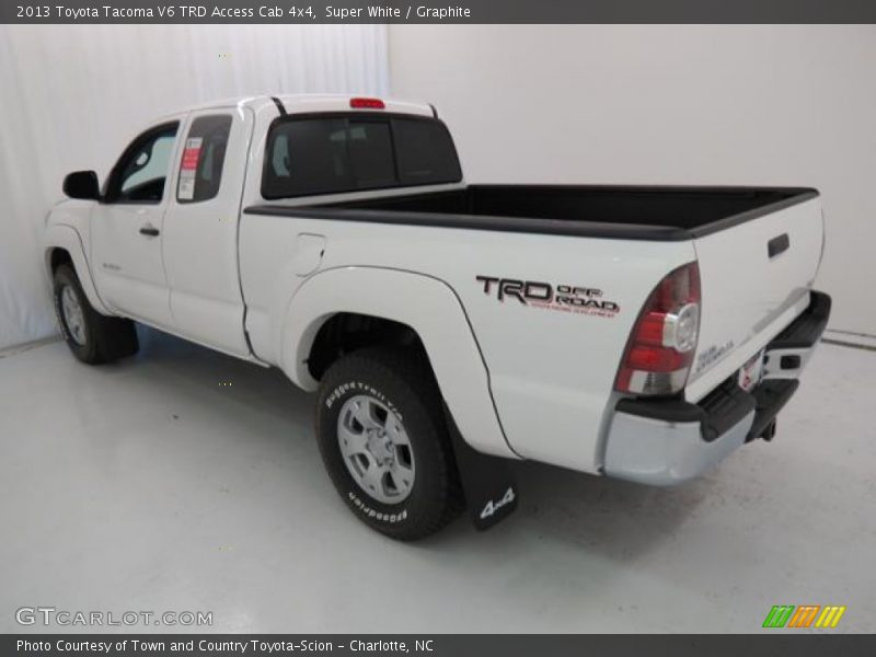 Super White / Graphite 2013 Toyota Tacoma V6 TRD Access Cab 4x4