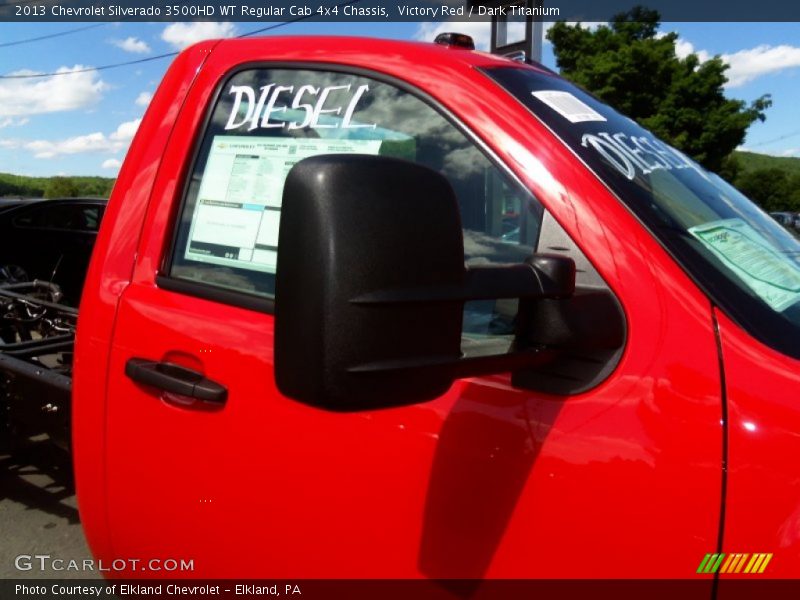 Victory Red / Dark Titanium 2013 Chevrolet Silverado 3500HD WT Regular Cab 4x4 Chassis