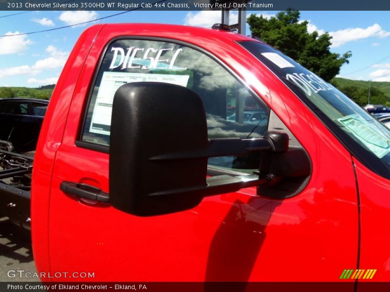Victory Red / Dark Titanium 2013 Chevrolet Silverado 3500HD WT Regular Cab 4x4 Chassis