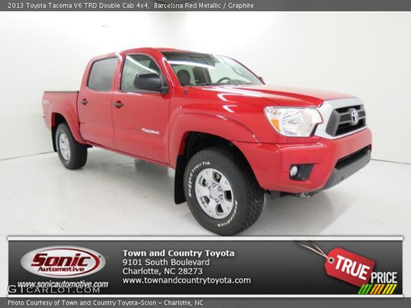 Barcelona Red Metallic / Graphite 2013 Toyota Tacoma V6 TRD Double Cab 4x4