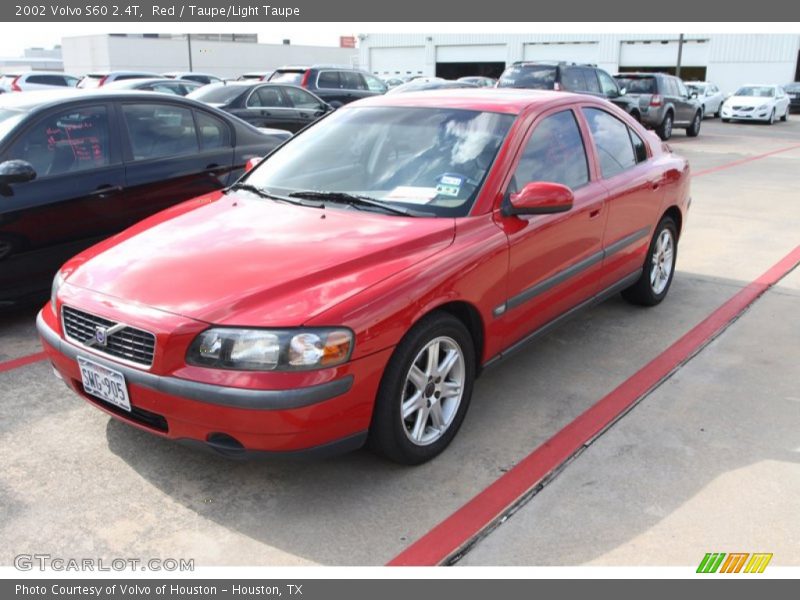 Red / Taupe/Light Taupe 2002 Volvo S60 2.4T