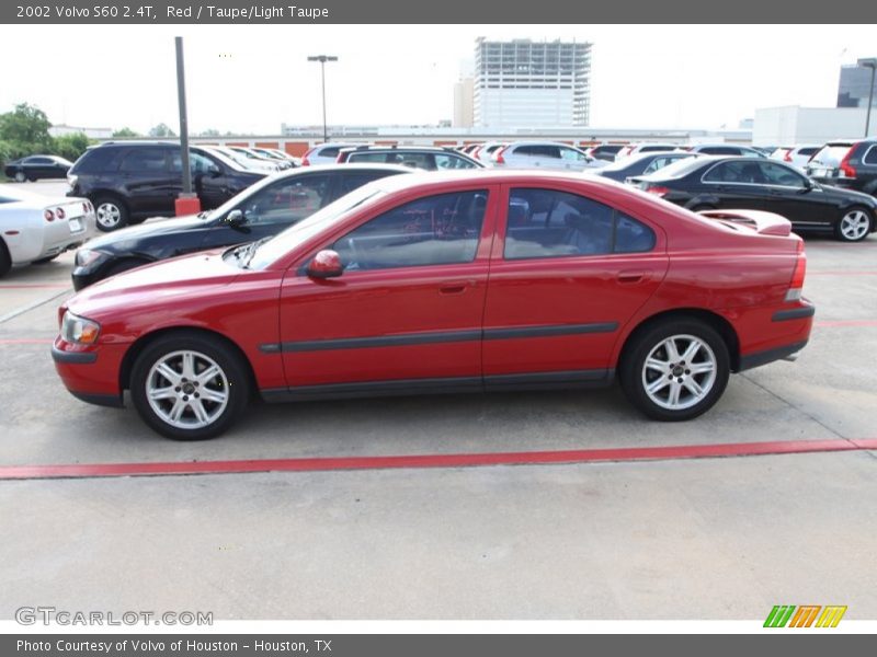 Red / Taupe/Light Taupe 2002 Volvo S60 2.4T