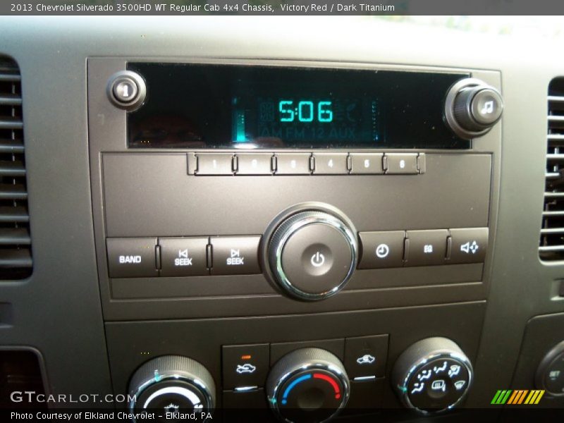 Victory Red / Dark Titanium 2013 Chevrolet Silverado 3500HD WT Regular Cab 4x4 Chassis