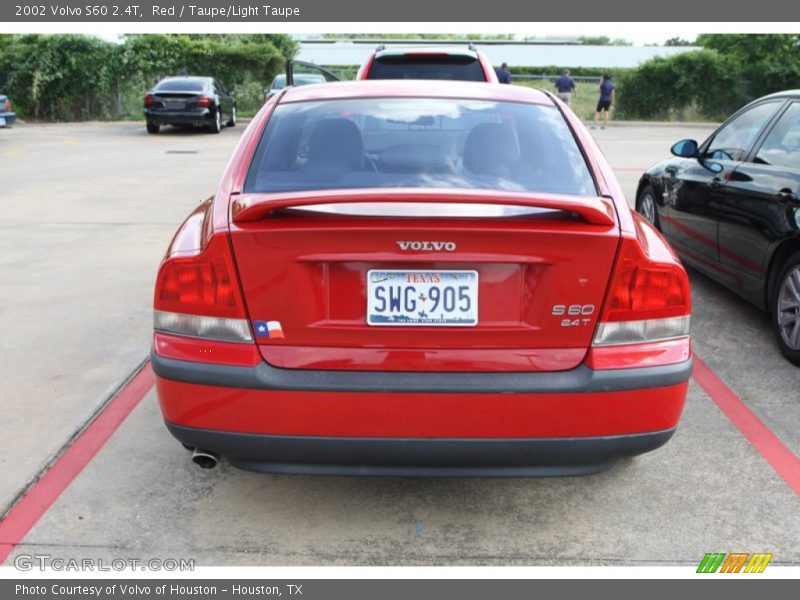 Red / Taupe/Light Taupe 2002 Volvo S60 2.4T