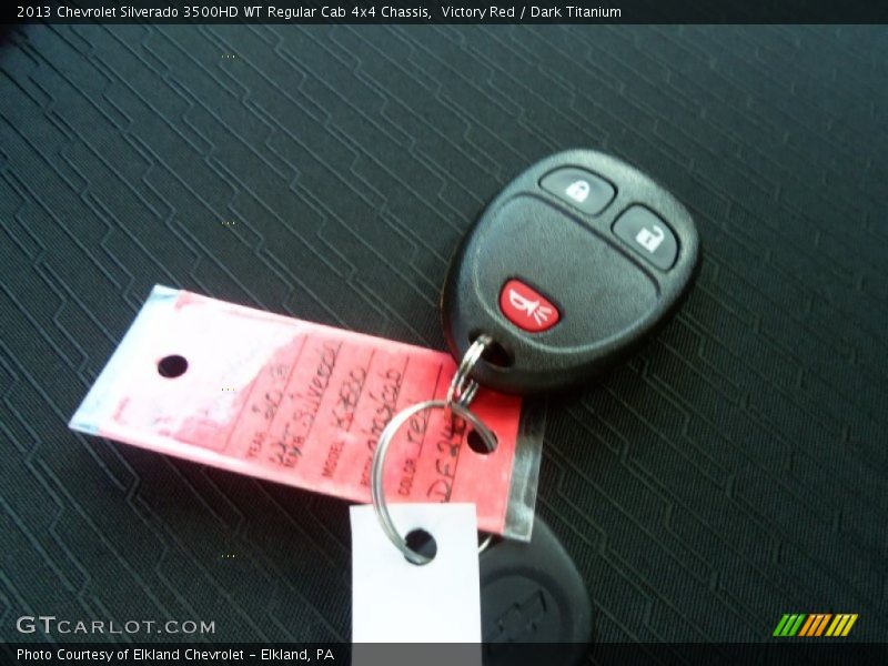 Victory Red / Dark Titanium 2013 Chevrolet Silverado 3500HD WT Regular Cab 4x4 Chassis
