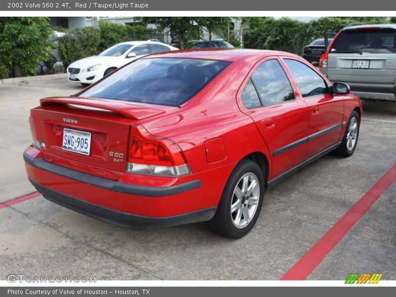 Red / Taupe/Light Taupe 2002 Volvo S60 2.4T