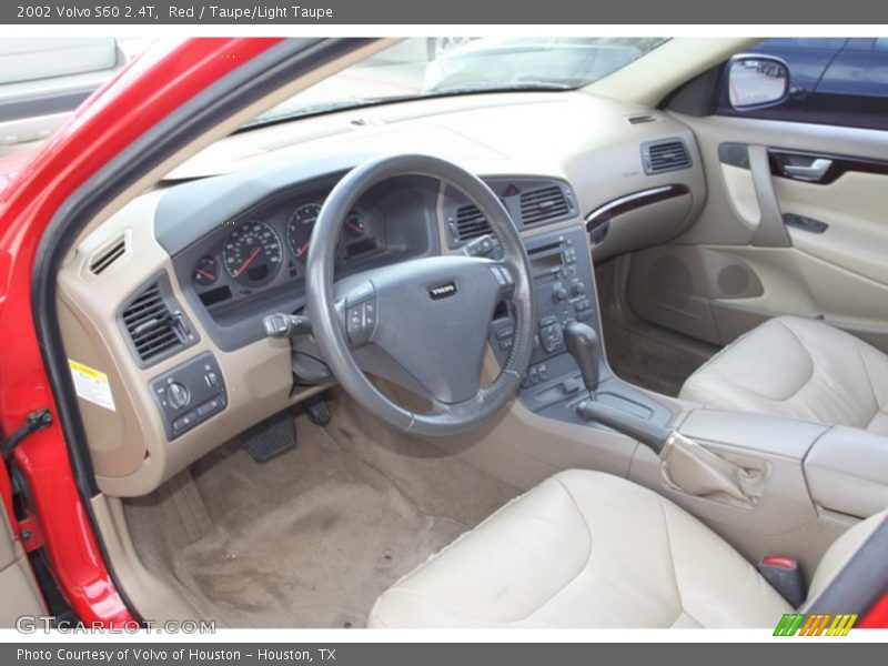 Red / Taupe/Light Taupe 2002 Volvo S60 2.4T