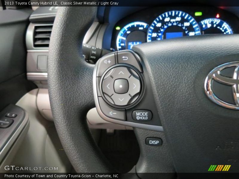 Classic Silver Metallic / Light Gray 2013 Toyota Camry Hybrid LE