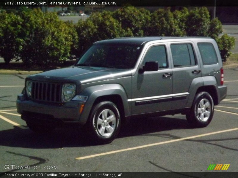 Mineral Gray Metallic / Dark Slate Gray 2012 Jeep Liberty Sport