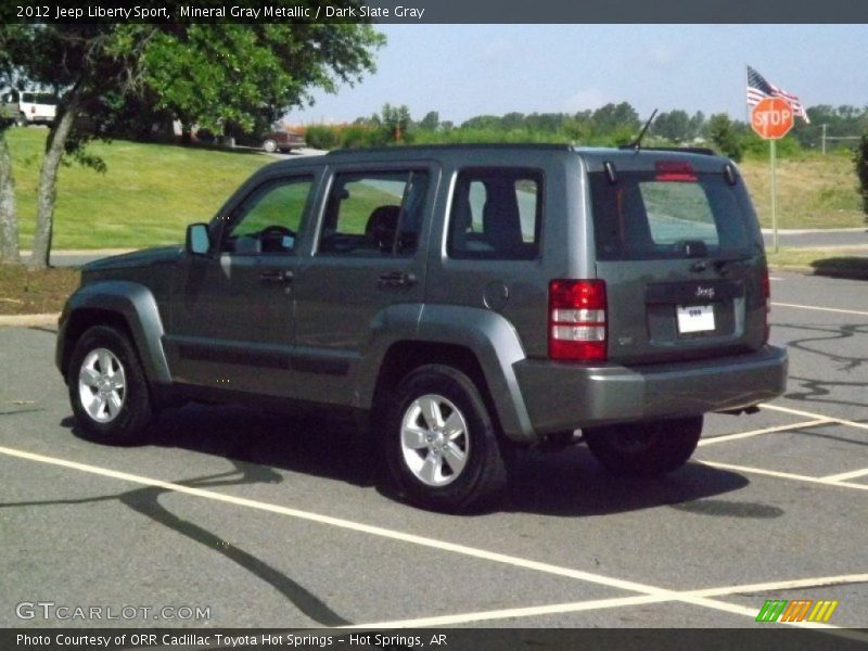 Mineral Gray Metallic / Dark Slate Gray 2012 Jeep Liberty Sport