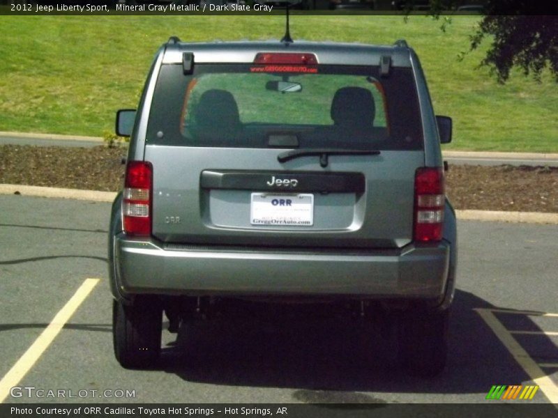 Mineral Gray Metallic / Dark Slate Gray 2012 Jeep Liberty Sport