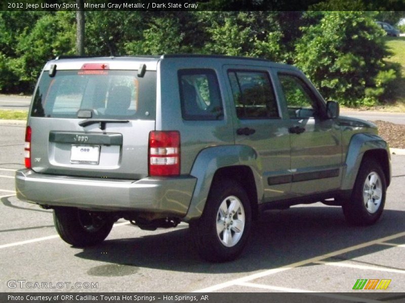Mineral Gray Metallic / Dark Slate Gray 2012 Jeep Liberty Sport
