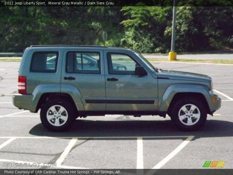 Mineral Gray Metallic / Dark Slate Gray 2012 Jeep Liberty Sport