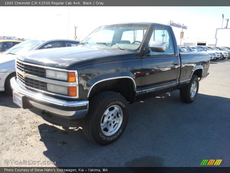 Black / Gray 1993 Chevrolet C/K K1500 Regular Cab 4x4