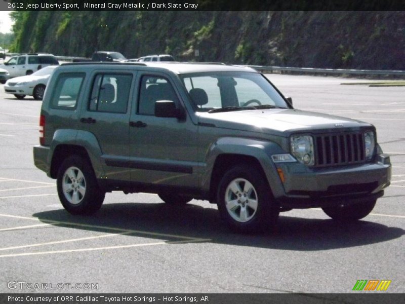 Mineral Gray Metallic / Dark Slate Gray 2012 Jeep Liberty Sport