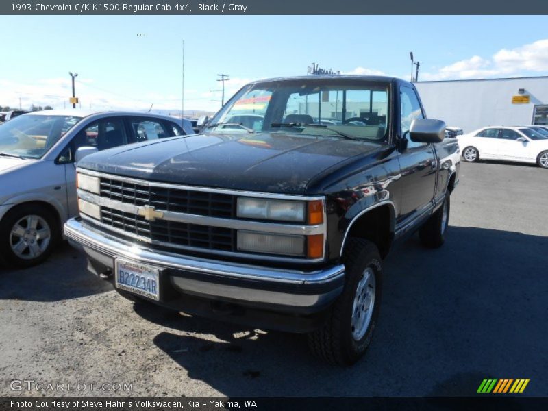 Black / Gray 1993 Chevrolet C/K K1500 Regular Cab 4x4