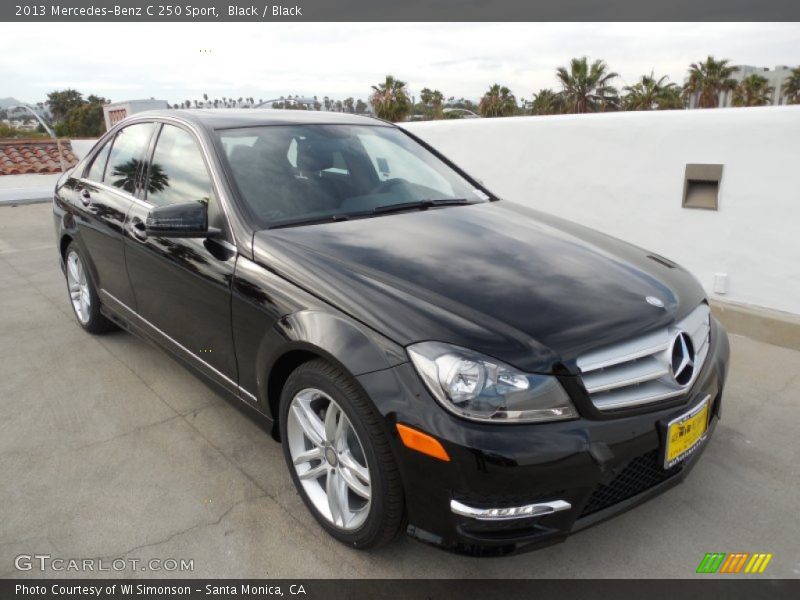 Black / Black 2013 Mercedes-Benz C 250 Sport