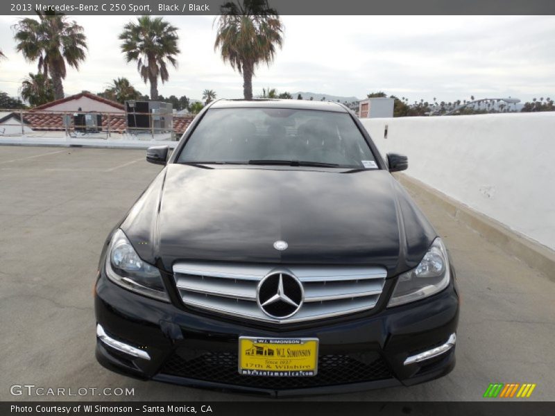 Black / Black 2013 Mercedes-Benz C 250 Sport