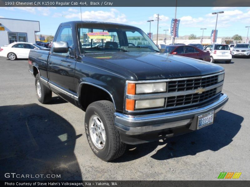 Black / Gray 1993 Chevrolet C/K K1500 Regular Cab 4x4