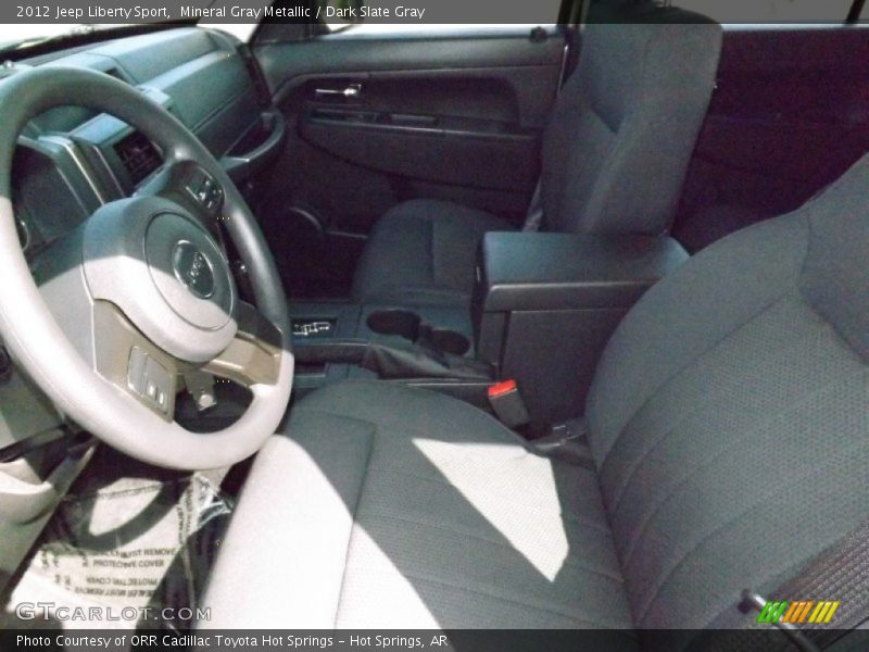 Mineral Gray Metallic / Dark Slate Gray 2012 Jeep Liberty Sport