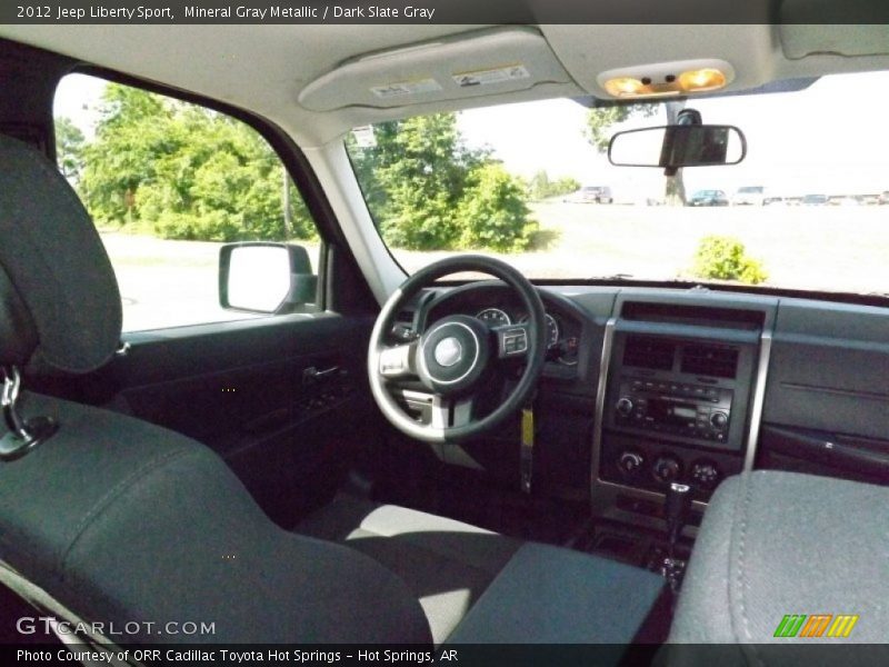 Mineral Gray Metallic / Dark Slate Gray 2012 Jeep Liberty Sport