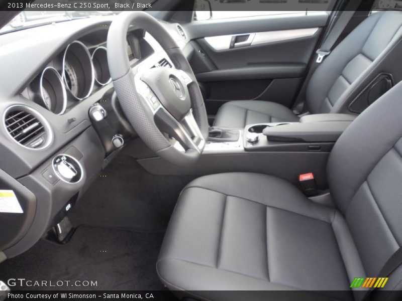 Black / Black 2013 Mercedes-Benz C 250 Sport