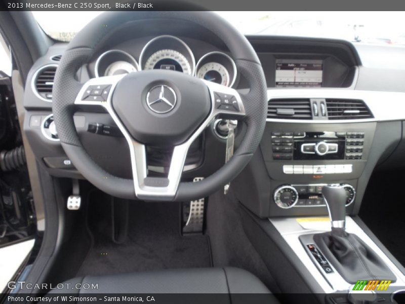Black / Black 2013 Mercedes-Benz C 250 Sport