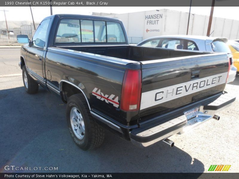 Black / Gray 1993 Chevrolet C/K K1500 Regular Cab 4x4